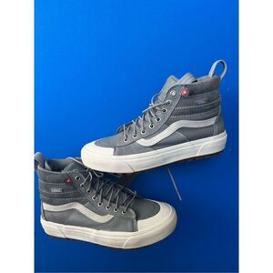 Vans off the wall high tops gray shoes M 8 W 9.5